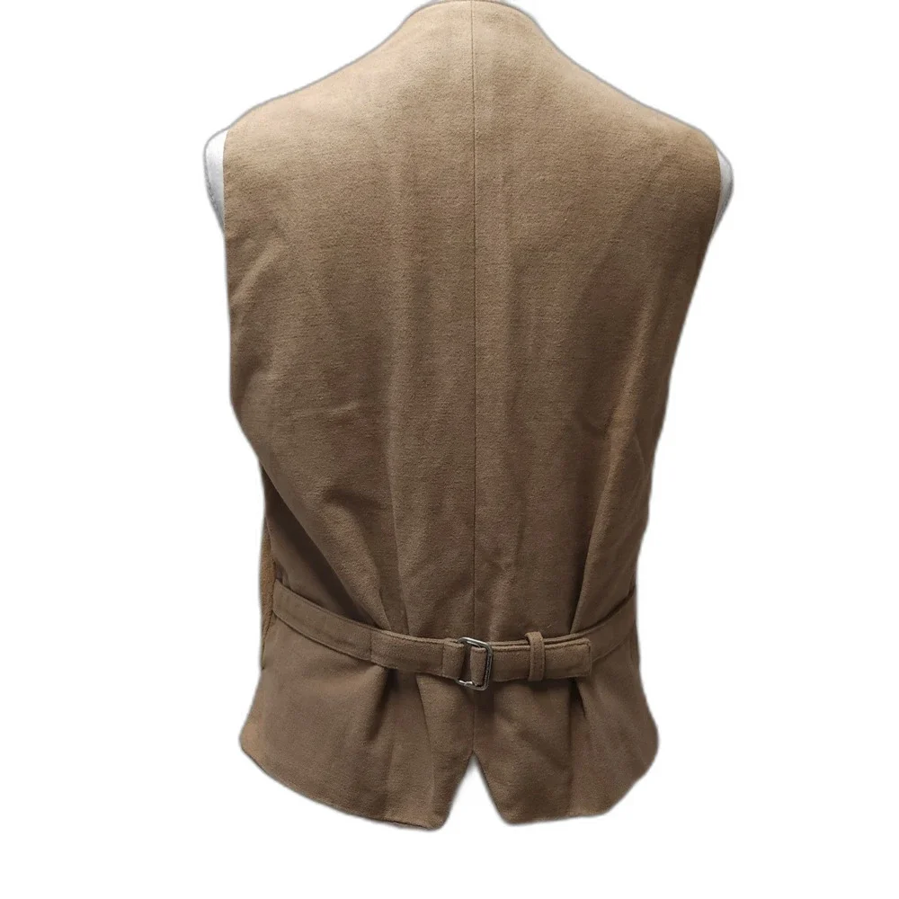 Nwt Vintage Banana Republic 100% Leather Suede Brown Vest Men's Unisex XS 90's